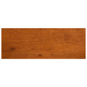 Παράθυρα 2 τμχ. Καφέ 120 x 40 x 2 cm Στερεό Ξύλο Δρυός