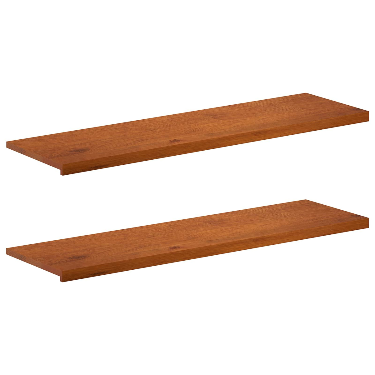 Παράθυρα 2 τμχ. Καφέ 160 x 40 x 2 cm Στερεό Ξύλο Δρυός - Pakobazaar