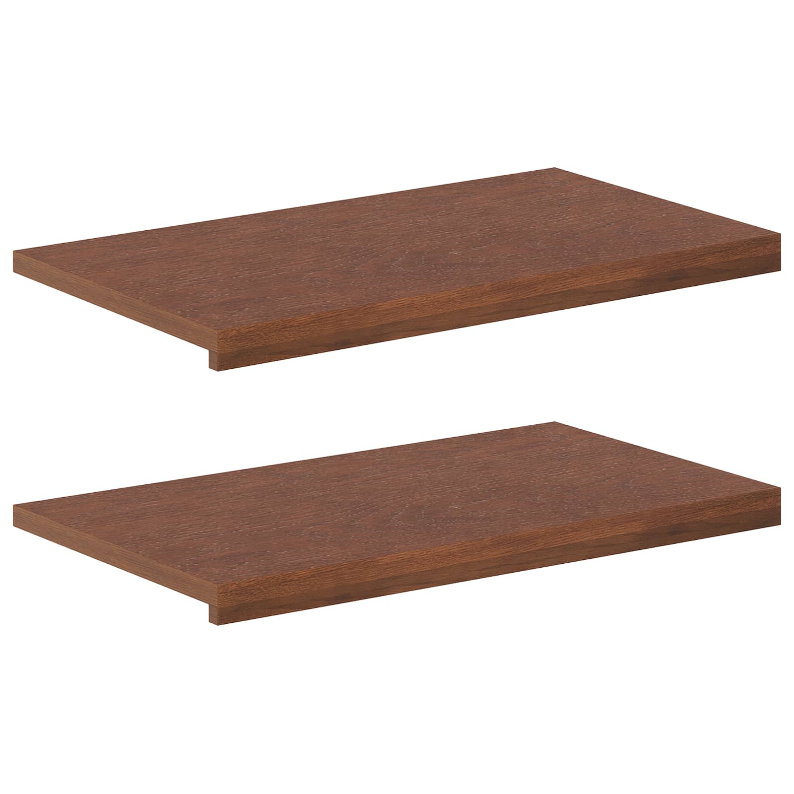 Παράθυρα 2 τμχ. Σκούρο Καφέ 70 x 30 x 2 cm Στερεό Ξύλο Δρυός