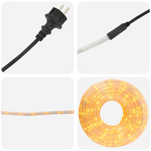 Χριστουγεννιάτικος φωτοσωλήνας LED 120 LED Κίτρινο 5 m - Pakobazaar