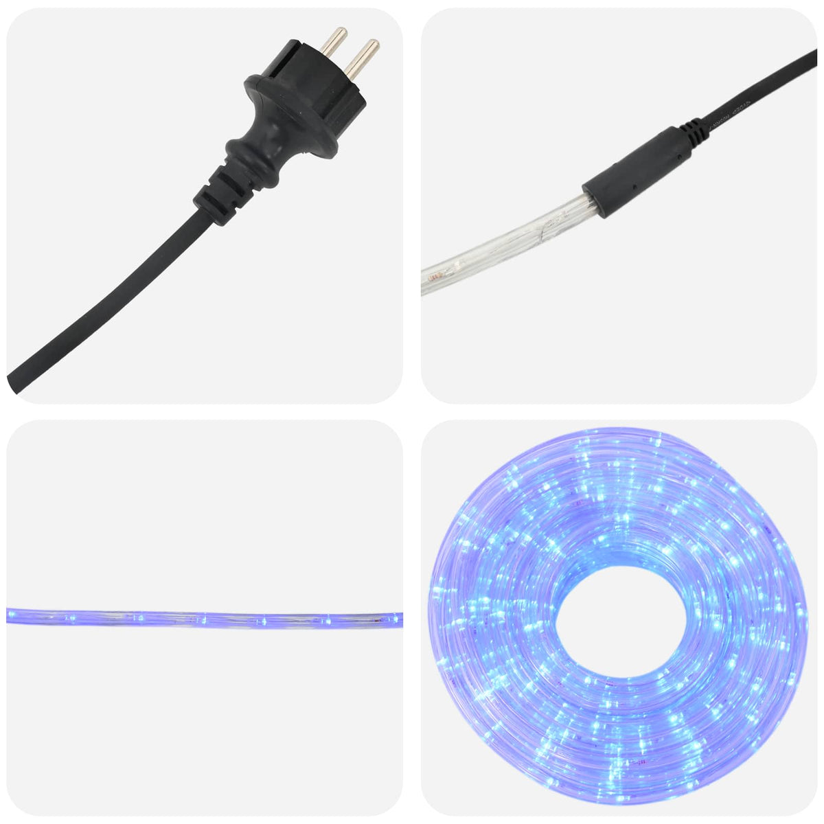 Χριστουγεννιάτικος φωτοσωλήνας LED 120 LED Μπλε 5 m - Pakobazaar