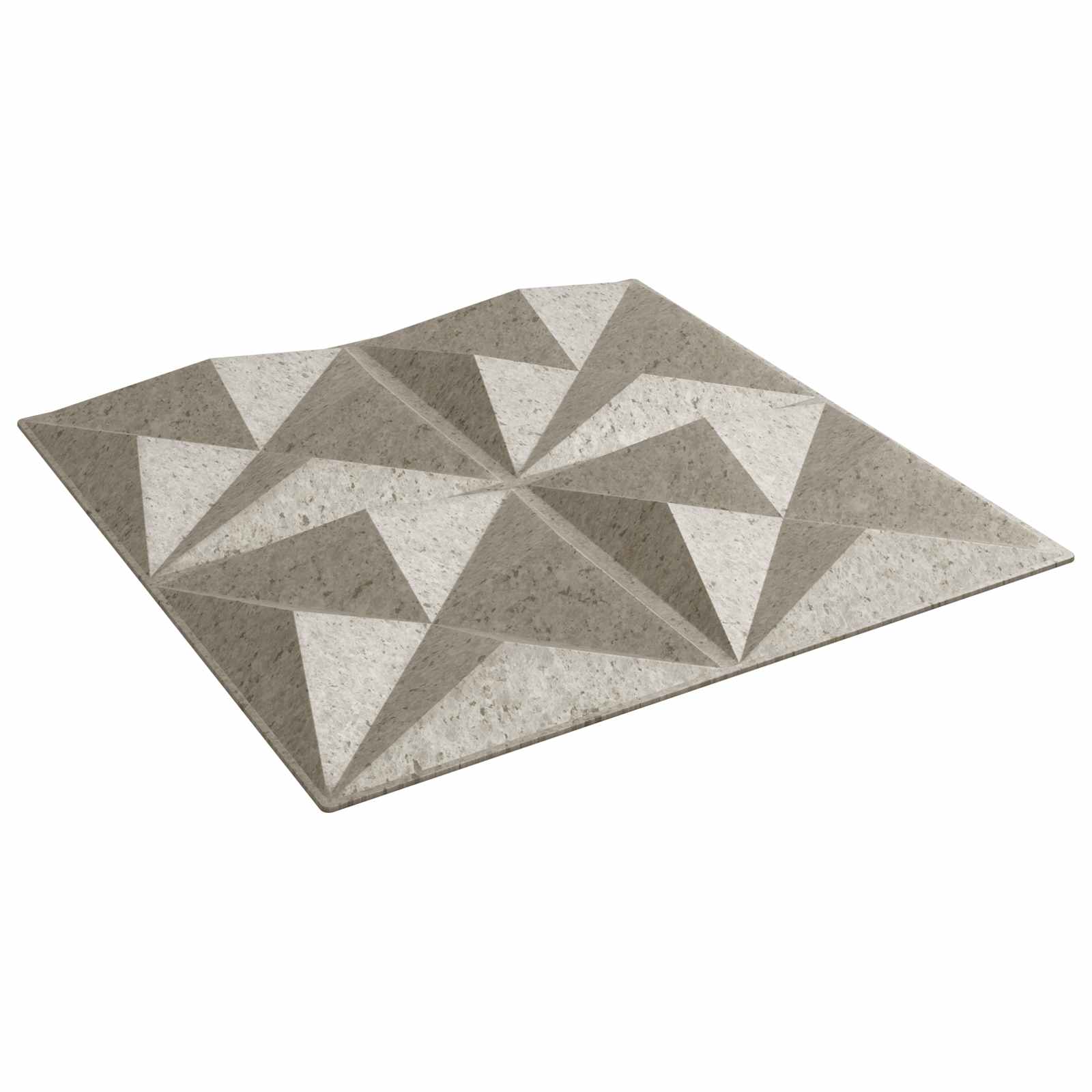 Πάνελ τοίχου 48 pcs Οριγκάμι μπετόν 50 x 50 cm Φελιζόλ XPS - Pakobazaar