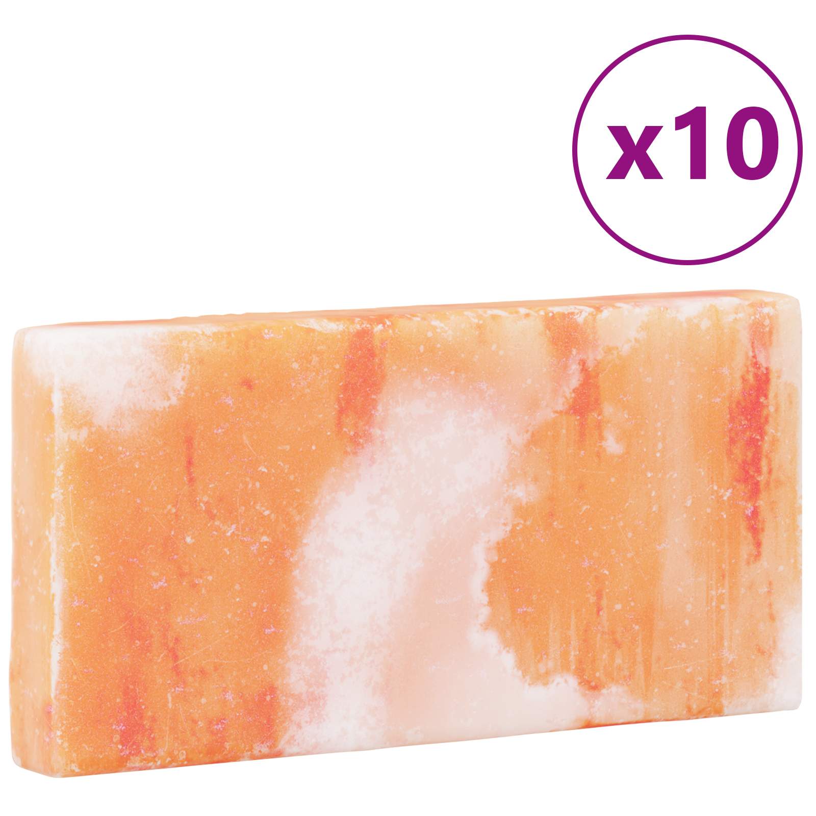 Πέτρες Αλατιού 10 pcs Ροζ 20 x 2,5 x 10 εκ. Αλάτι Πέτρας - Pakobazaar