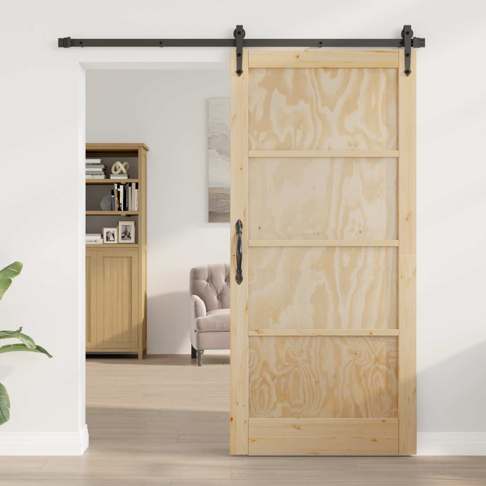 Εσωτερική Πόρτα Φυσικό 93 x 202 cm Κόντρα πλακέ - Pakobazaar