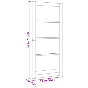 Εσωτερική Πόρτα Λευκό 93 x 202 cm Κόντρα πλακέ - Pakobazaar