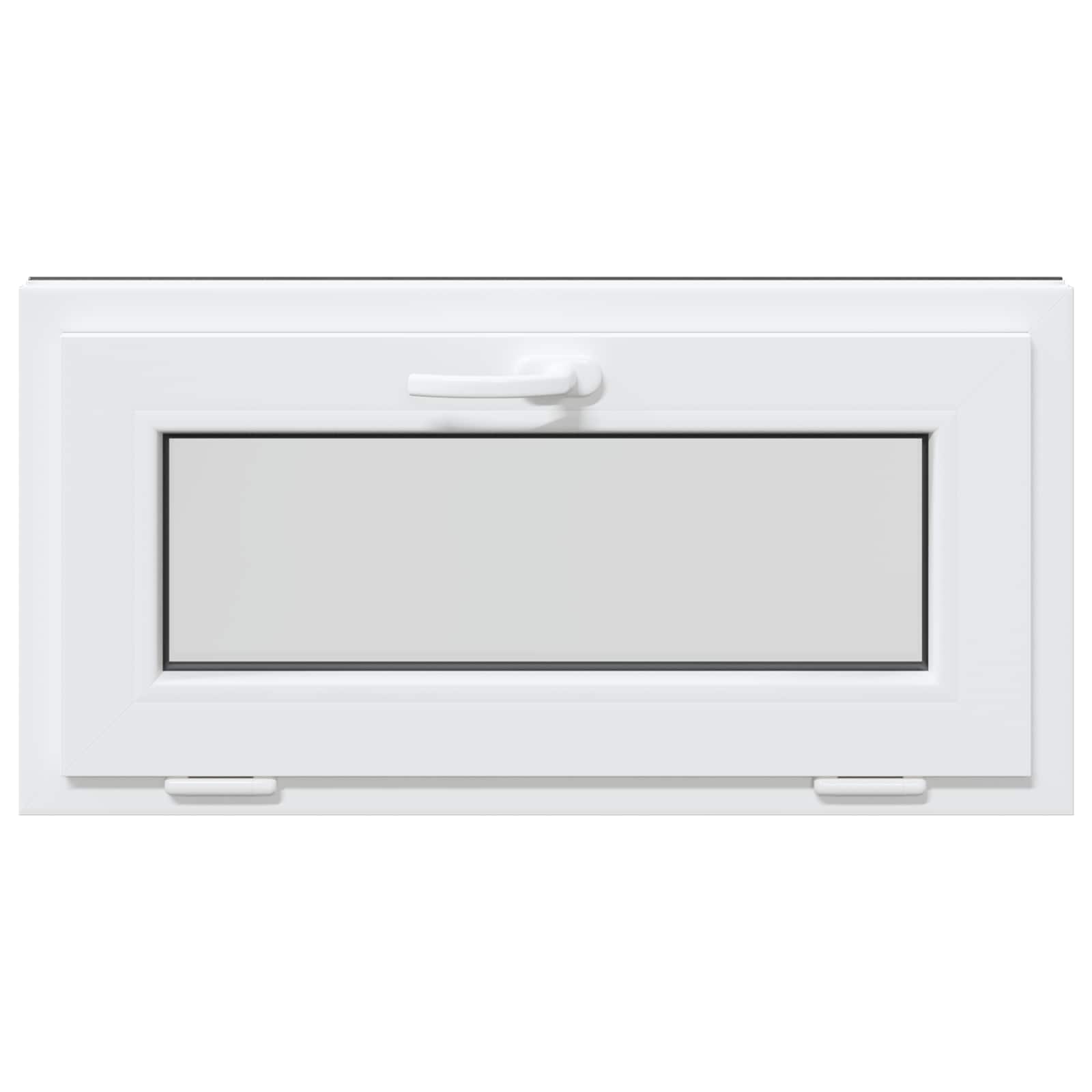 Παράθυρο Κάτω Στρώματος RISOR 80 x 40 cm PVC και Γυαλί Ανθρακί - Pakobazaar