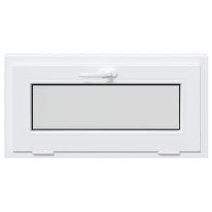 Παράθυρο Κάτω Στρώματος RISOR 80 x 40 cm PVC και Γυαλί Ανθρακί - Pakobazaar