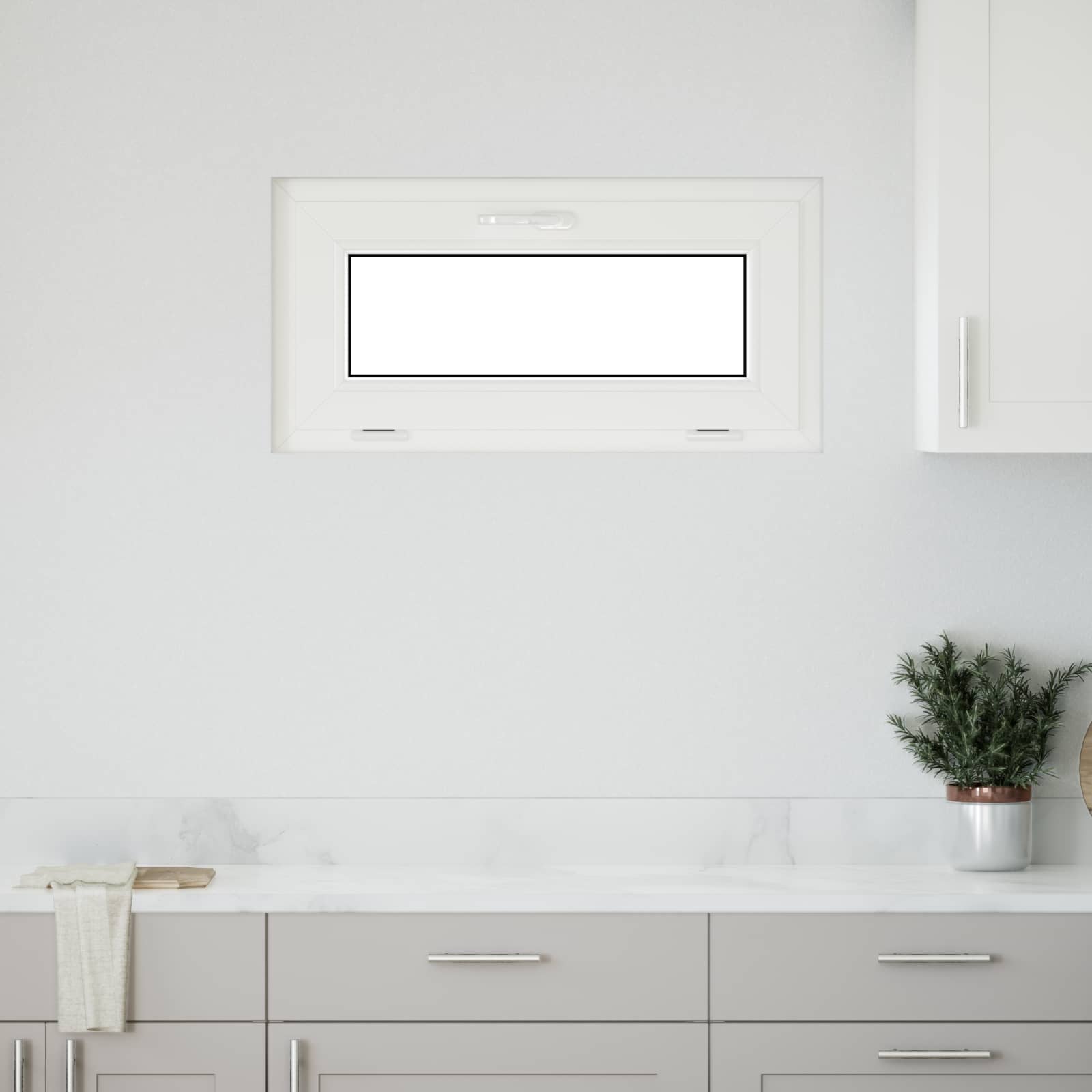 Παράθυρο Κάτω Στρώματος RISOR 80 x 40 cm PVC και Γυαλί Ανθρακί - Pakobazaar