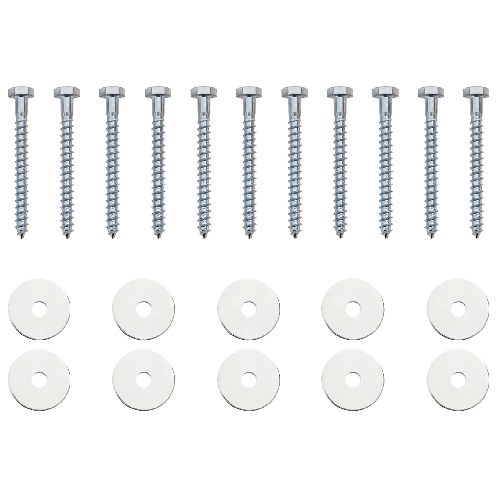 Γείωση 10 pcs Ασημί Ø10 x 30 εκ Γαλβανισμένο Μέταλλο - Pakobazaar