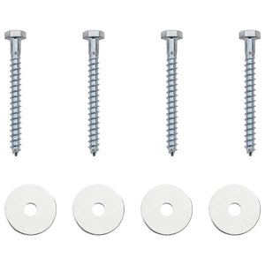Γείωση 4 pcs Ασημί Ø10 x 40 εκ Γαλβανισμένο Μέταλλο - Pakobazaar
