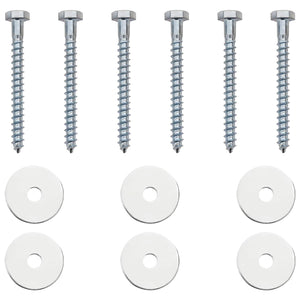 Γείωση 6 pcs Ασημί Ø10 x 40 εκ Γαλβανισμένο Μέταλλο - Pakobazaar