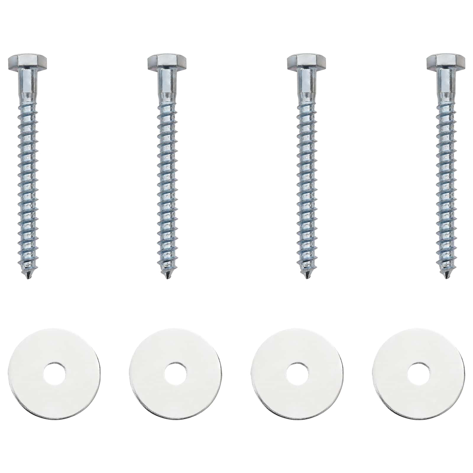 Γείωση 4 pcs Ασημί Ø10 x 50 εκ Γαλβανισμένο Μέταλλο - Pakobazaar