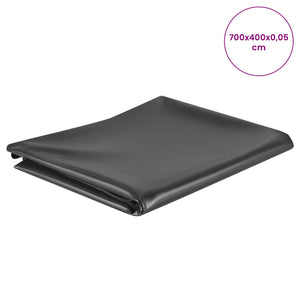 Γραμμή Λίμνης 7 x 4 m PVC 0,5 χιλ Μαύρο - Pakobazaar