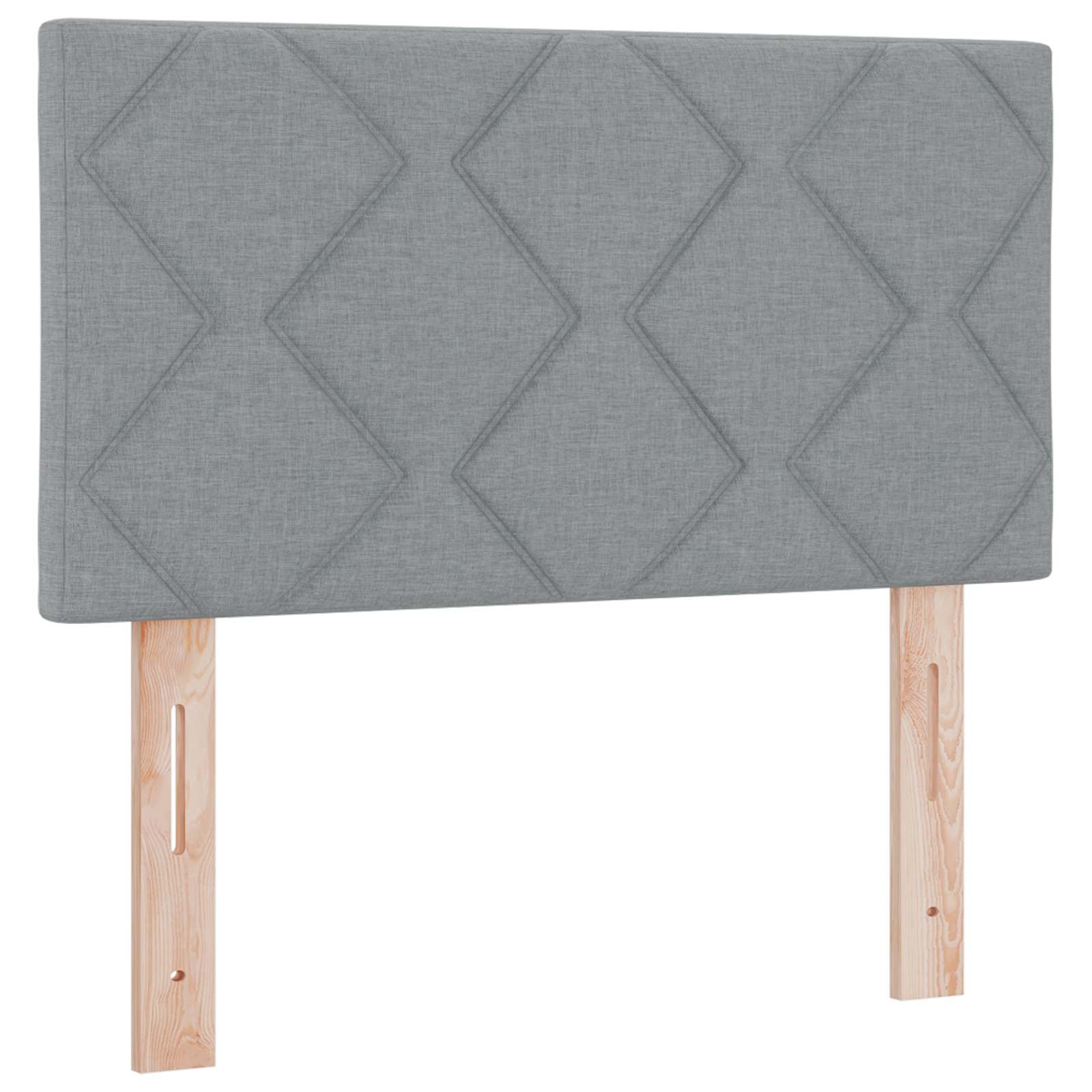 Κρεβάτι box spring με στρώμα Ανοιχτό γκρι 100 x 200 cm Ύφασμα - Pakobazaar