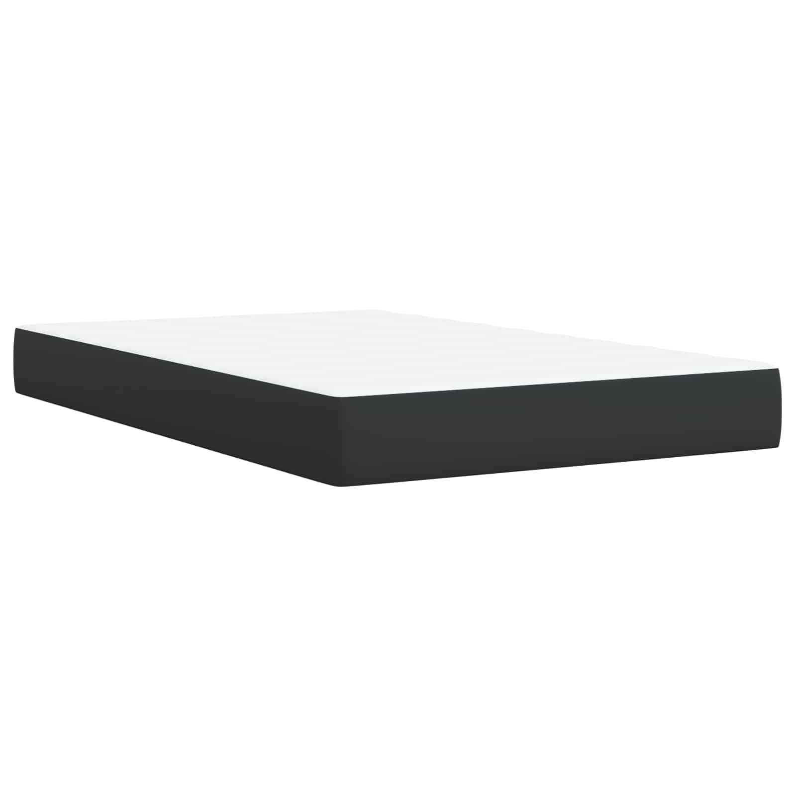 Κρεβάτι box spring με στρώμα Μαύρο 120 x 190 cm Ύφασμα - Pakobazaar