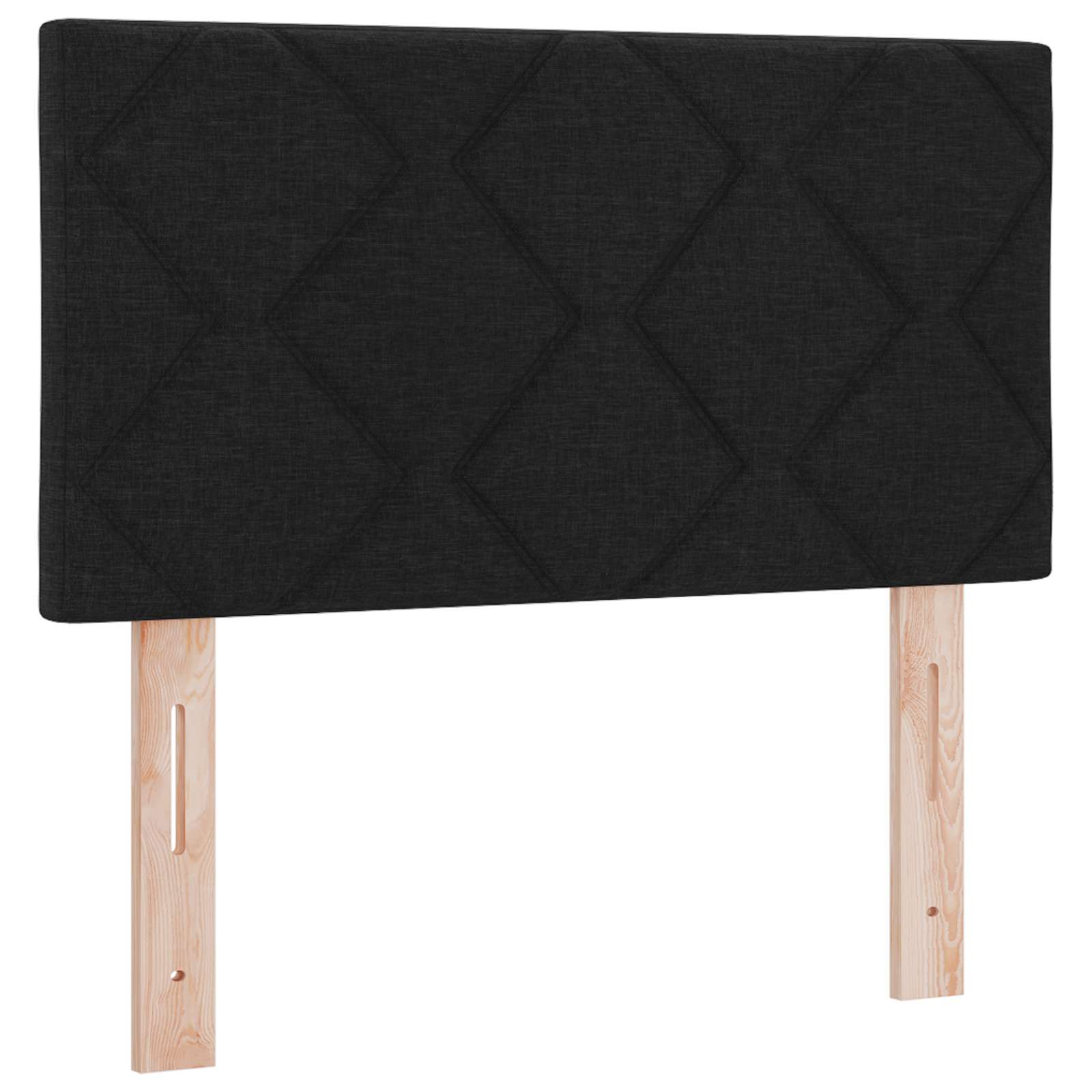 Κρεβάτι box spring με στρώμα Μαύρο 120 x 200 cm Ύφασμα