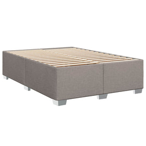 Κρεβάτι box spring με στρώμα Taupe 160 x 200 cm Ύφασμα