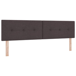 Κρεβάτι box spring με στρώμα Σκούρο Καφέ 180 x 200 cm Ύφασμα - Pakobazaar