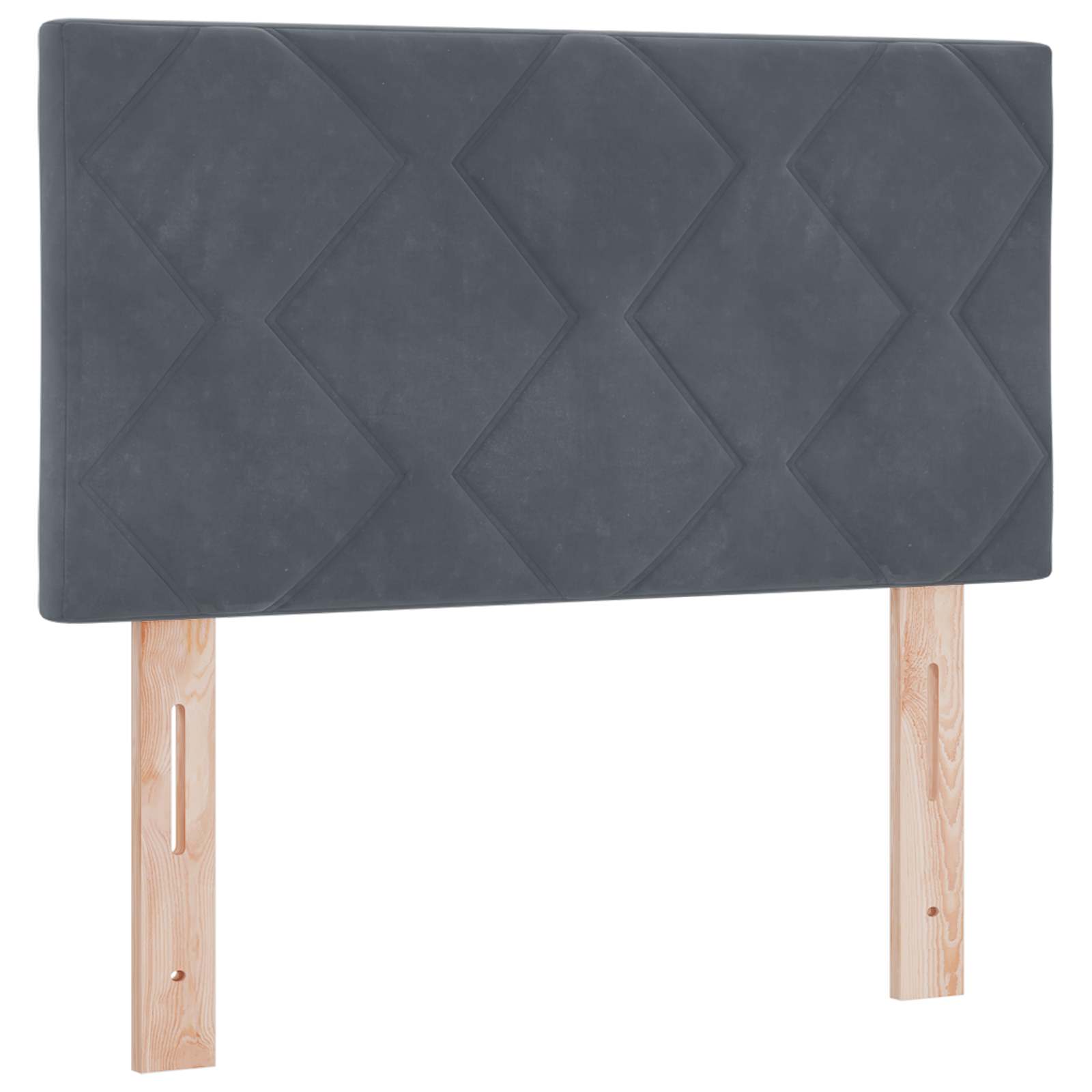 Κρεβάτι box spring με στρώμα Σκούρο Γκρι 80 x 200 cm Βελούδο