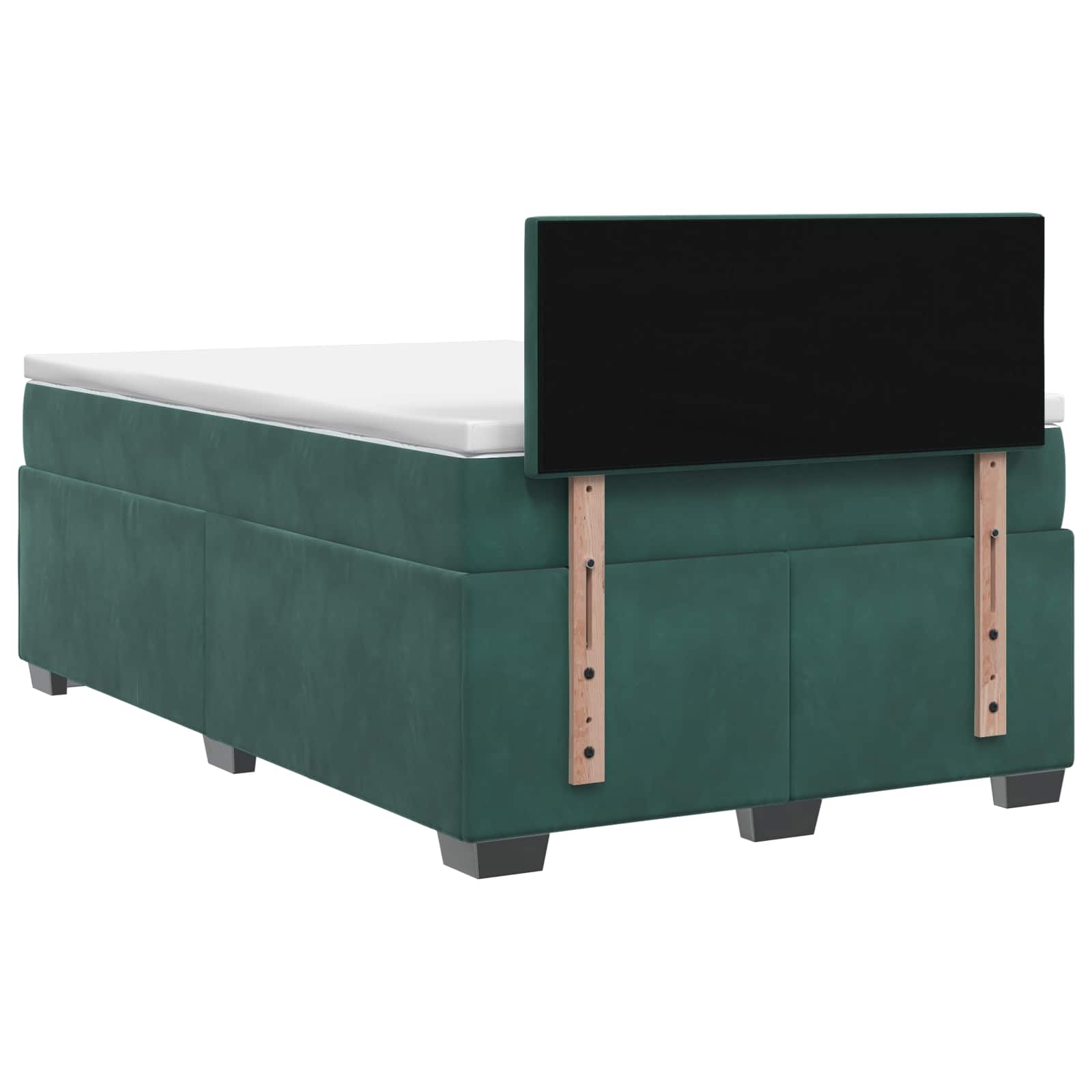 Κρεβάτι box spring με στρώμα Σκούρο Πράσινο 120 x 200 cm - Pakobazaar