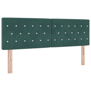 Κρεβάτι box spring με στρώμα Σκούρο Πράσινο 160 x 200 cm