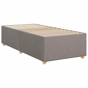 Κρεβάτι box spring με στρώμα Taupe 90 x 190 cm Ύφασμα - Pakobazaar