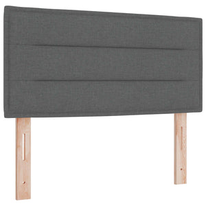 Κρεβάτι box spring με στρώμα Σκούρο Γκρι 100 x 200 cm Ύφασμα