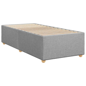 Κρεβάτι box spring με στρώμα Ανοιχτό γκρι 100 x 200 cm Ύφασμα