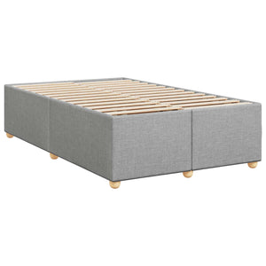 Κρεβάτι box spring με στρώμα Ανοιχτό γκρι 120 x 190 cm Ύφασμα