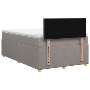 Κρεβάτι box spring με στρώμα Taupe 120 x 200 cm Ύφασμα