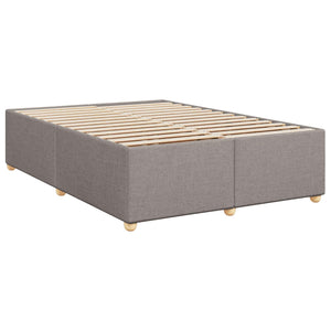 Κρεβάτι box spring με στρώμα Taupe 140 x 200 cm Ύφασμα - Pakobazaar