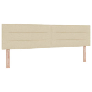 Κρεβάτι box spring με στρώμα Κρεμ 180 x 200 cm Ύφασμα - Pakobazaar