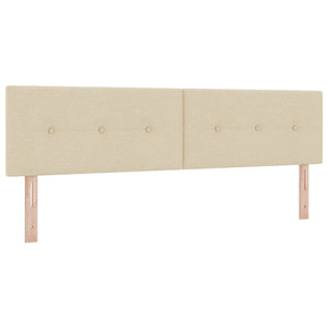 Κρεβάτι box spring με στρώμα Κρεμ 180 x 200 cm Ύφασμα