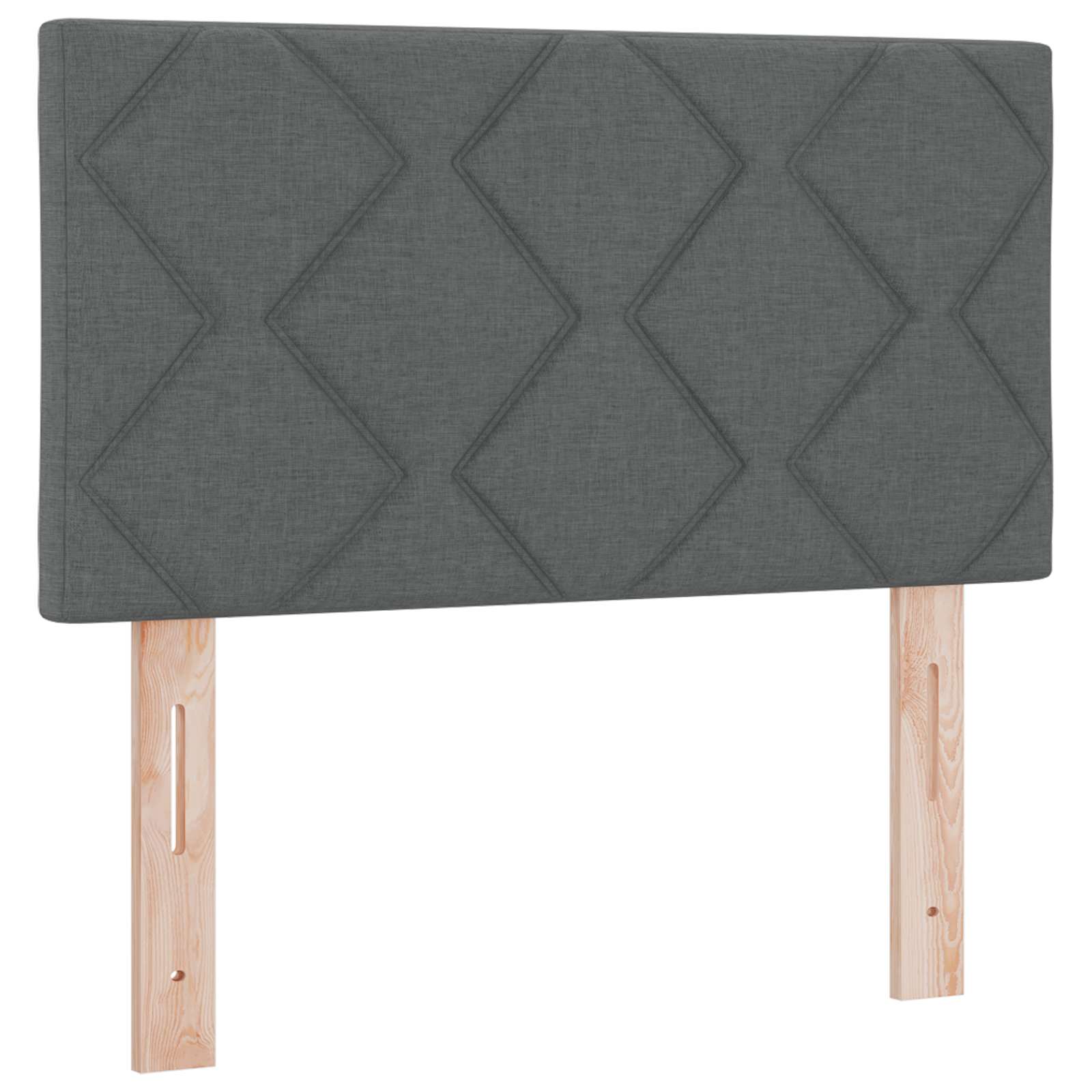 Κρεβάτι box spring με στρώμα Σκούρο Γκρι 80 x 200 cm Ύφασμα - Pakobazaar