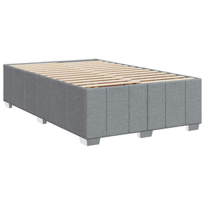 Κρεβάτι box spring με στρώμα Ανοιχτό γκρι 120 x 190 cm Ύφασμα - Pakobazaar