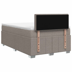 Κρεβάτι box spring με στρώμα Taupe 120 x 200 cm Ύφασμα
