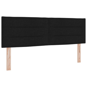 Κρεβάτι box spring με στρώμα Μαύρο 140 x 200 cm Ύφασμα - Pakobazaar