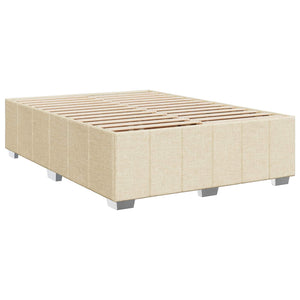 Κρεβάτι box spring με στρώμα Κρεμ 160 x 200 cm Ύφασμα