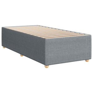 Κρεβάτι box spring με στρώμα Ανοιχτό γκρι 100 x 200 cm Ύφασμα