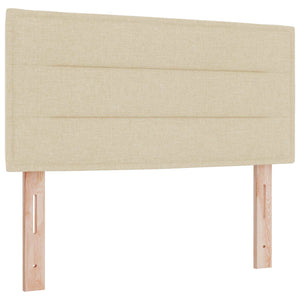 Κρεβάτι box spring με στρώμα Κρεμ 120 x 200 cm Ύφασμα - Pakobazaar