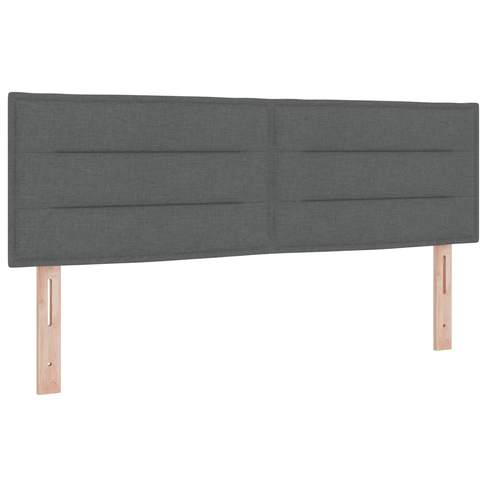 Κρεβάτι box spring με στρώμα Σκούρο Γκρι 140 x 190 cm Ύφασμα - Pakobazaar