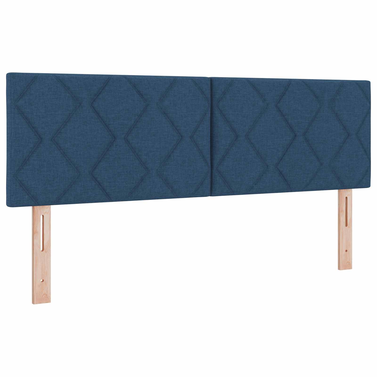 Κρεβάτι box spring με στρώμα Μπλε 140 x 190 cm Ύφασμα - Pakobazaar