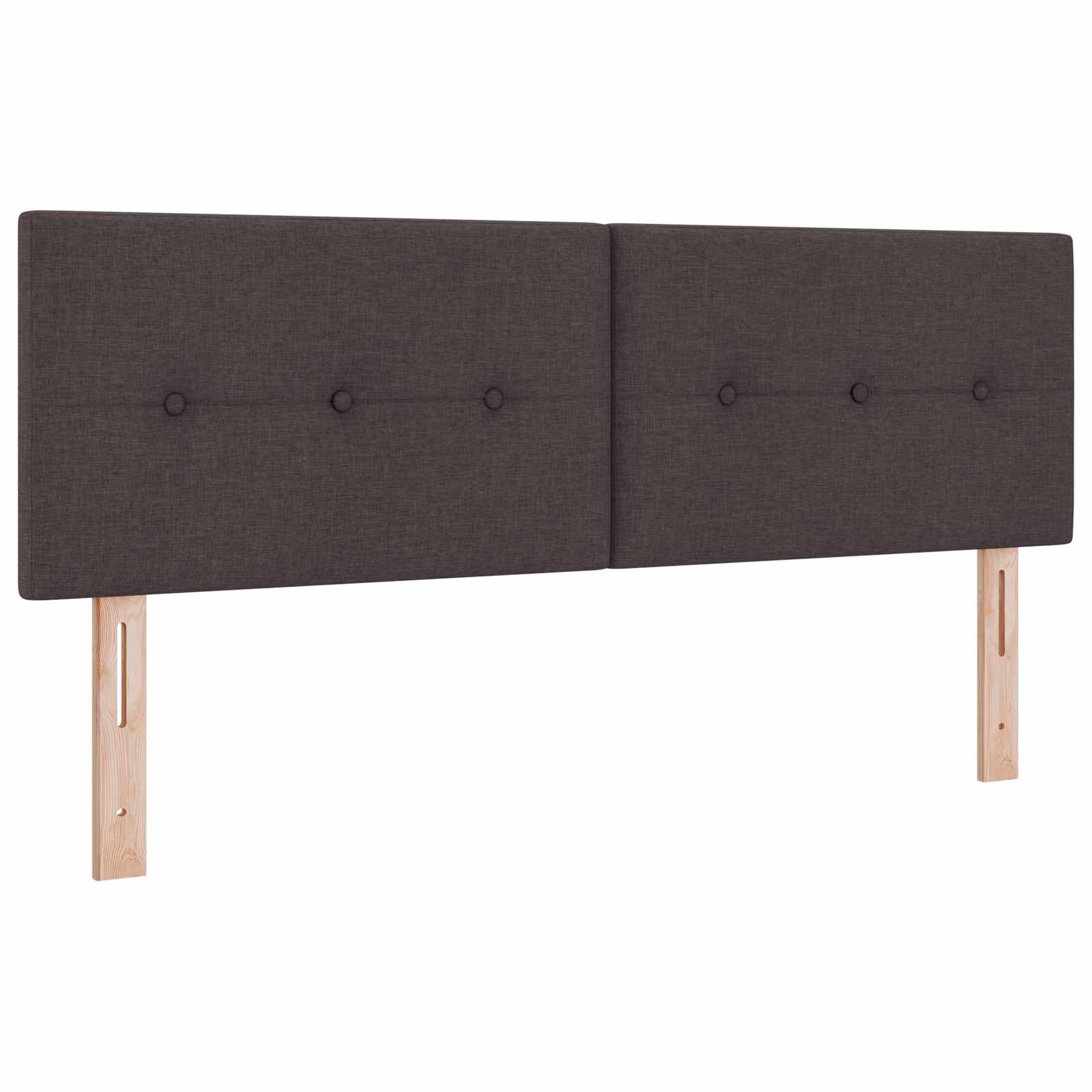 Κρεβάτι box spring με στρώμα Σκούρο Καφέ 140 x 200 cm Ύφασμα - Pakobazaar