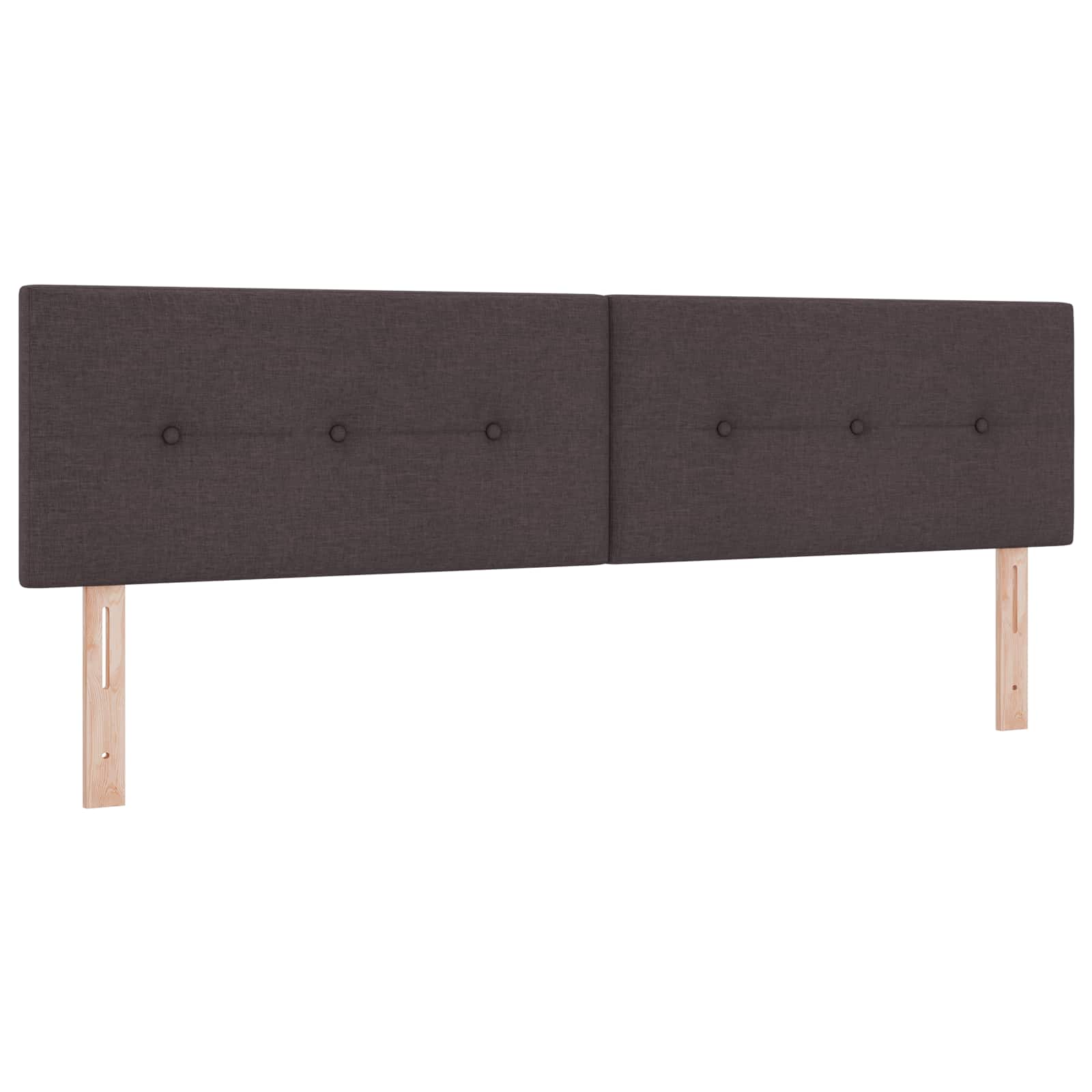 Κρεβάτι box spring με στρώμα Σκούρο Καφέ 180 x 200 cm Ύφασμα