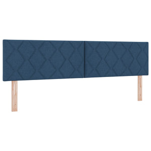 Κρεβάτι box spring με στρώμα Μπλε 180 x 200 cm Ύφασμα - Pakobazaar