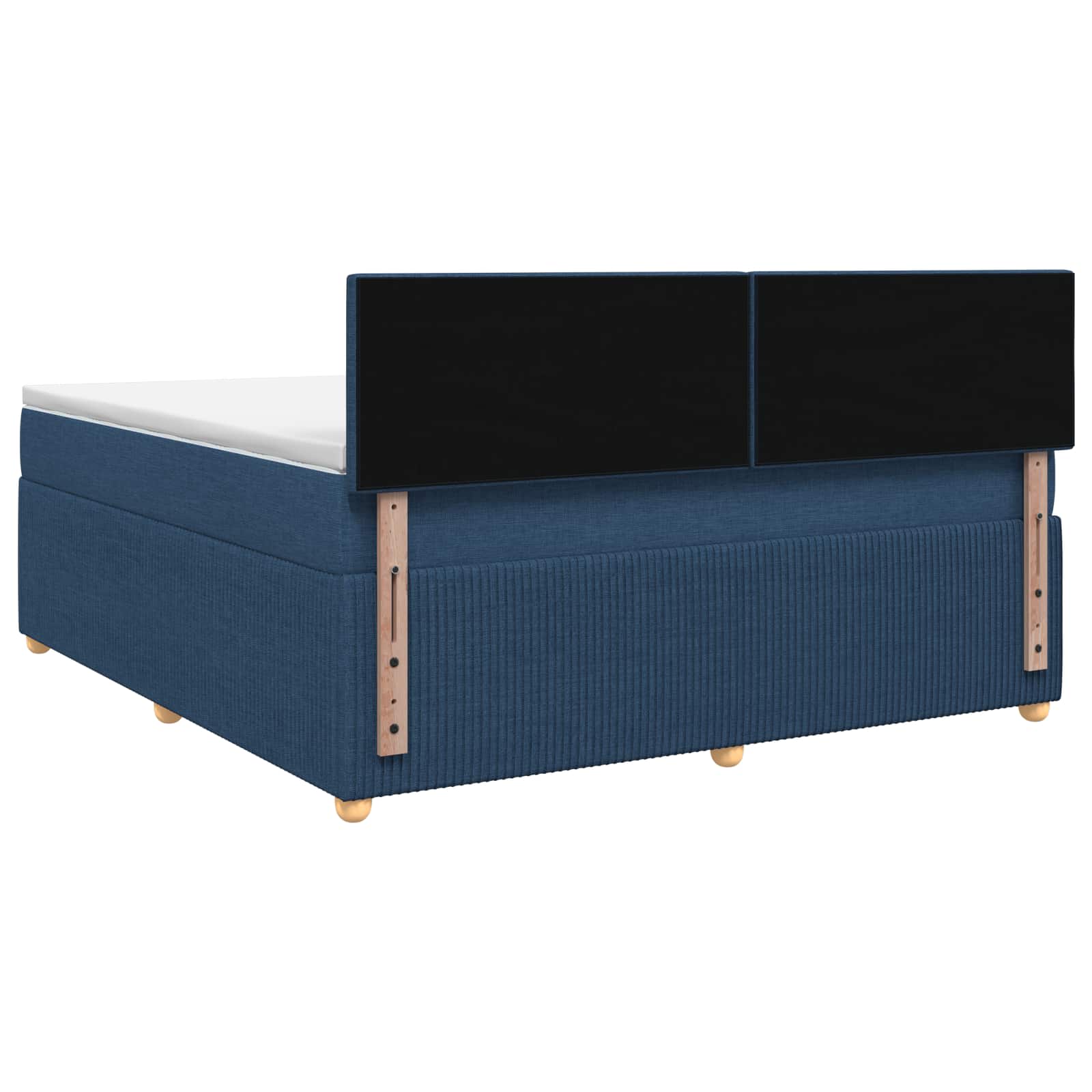 Κρεβάτι box spring με στρώμα Μπλε 180 x 200 cm Ύφασμα - Pakobazaar