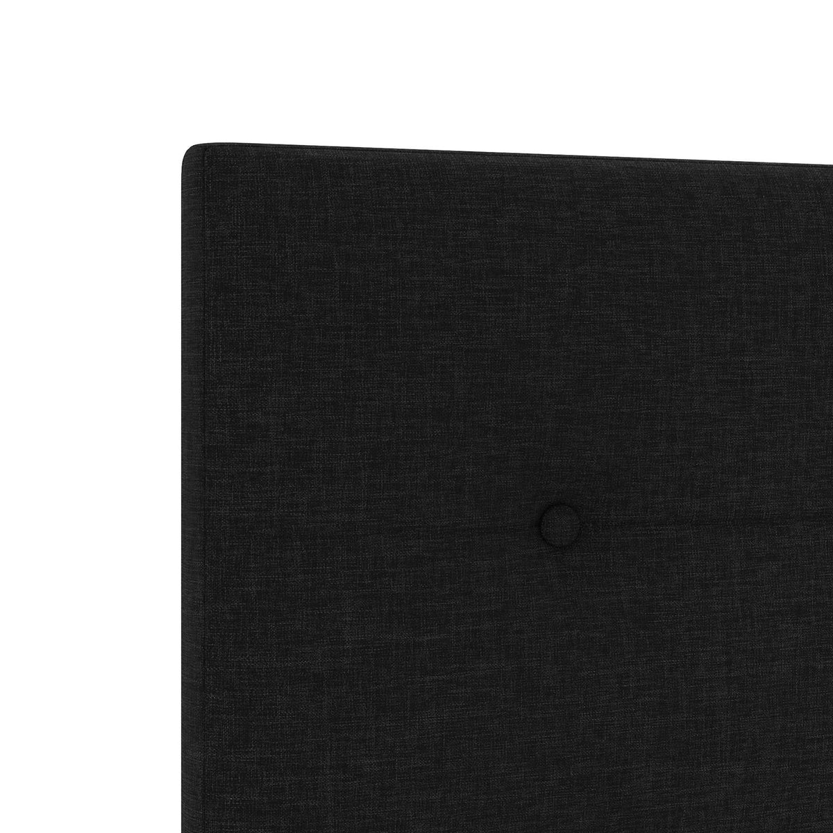 Κρεβάτι box spring με στρώμα Μαύρο 200 x 200 cm Ύφασμα - Pakobazaar
