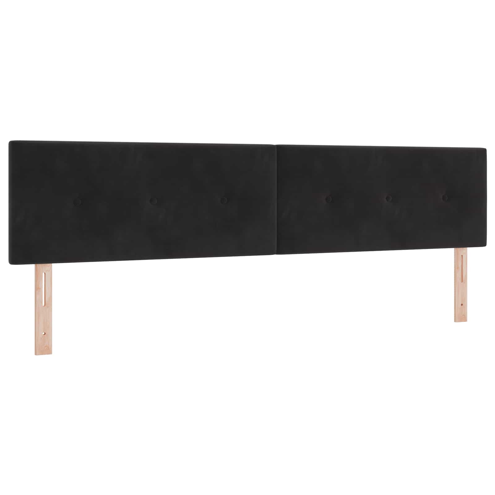 Κρεβάτι box spring με στρώμα Μαύρο 200 x 200 cm Βελούδο - Pakobazaar