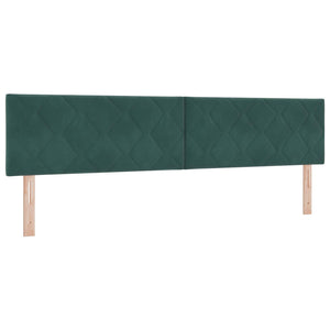 Κρεβάτι box spring με στρώμα Σκούρο Πράσινο 200 x 200 cm