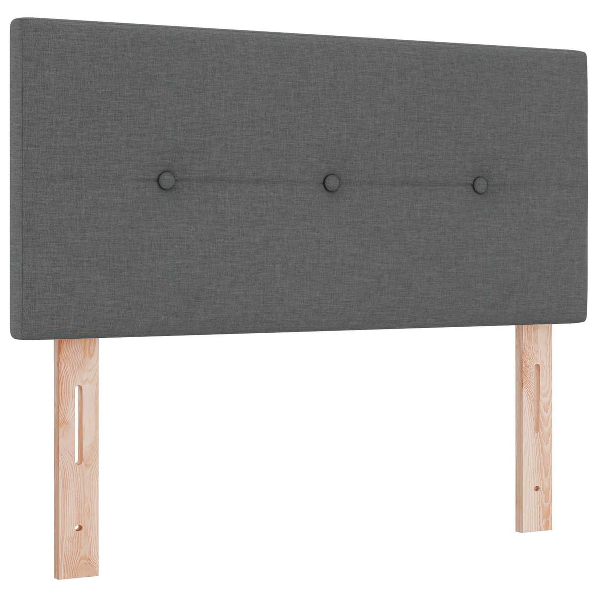 Κρεβάτι Box Spring με Στρώμα και LED Σκούρο Γκρι 90 x 200 cm - Pakobazaar
